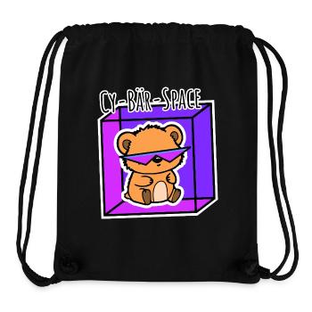 The little bear is in cyberspace! - Stanley/Stella Recycled Gym Bag - black - Front