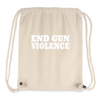 End gun violence - Sac à cordon recyclé Stanley/Stella - blanc naturel - Devant