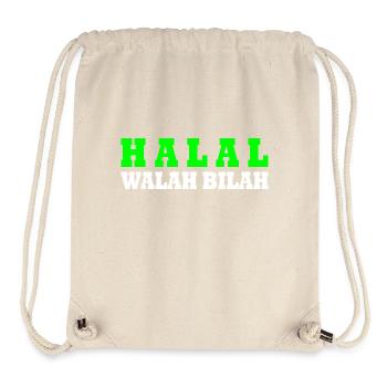 Halal - Stanley/Stella recycelter Gym Bag - Naturweiß - Vorne