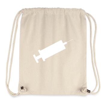 Spritze - Stanley/Stella recycelter Gym Bag - Naturweiß - Vorne
