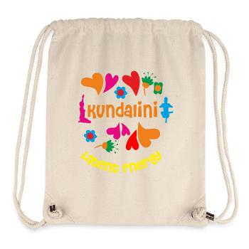 Kundalini Yoga: Colorful Hearts - Stanley/Stella Recycled Gym Bag - natural - Front