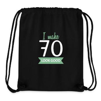 70 Geburtstag Spruch - Stanley/Stella recycelter Gym Bag - Schwarz - Vorne