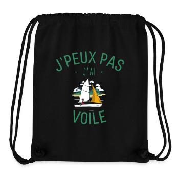 J peux pas j ai Voile - Sac à cordon recyclé Stanley/Stella - noir - Devant