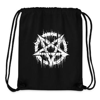 Pentagramme déchiré signe occulte - Sac à cordon recyclé Stanley/Stella - noir - Devant