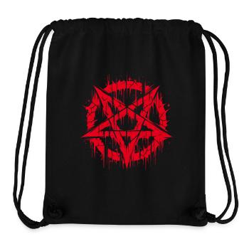 Pentagramme déchiré signe occulte - Sac à cordon recyclé Stanley/Stella - noir - Devant