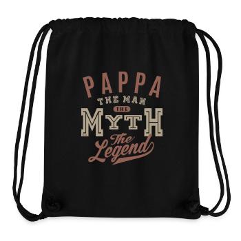 Pappa The Man - Stanley/Stella Recycled Gym Bag - black - Front