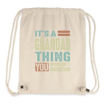 Grandad Thing - Stanley/Stella Recycled Gym Bag - natural - Front