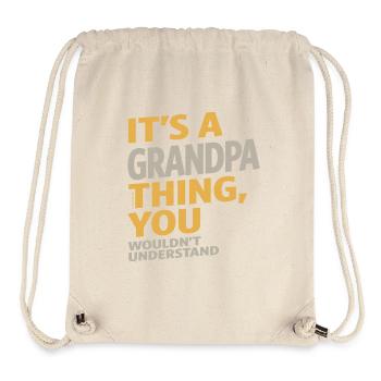 Grandpa Thing - Stanley/Stella Recycled Gym Bag - natural - Front