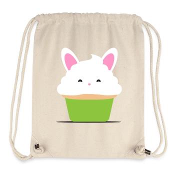 Cupcake, Muffin, Geschenkidee - Stanley/Stella recycelter Gym Bag - Naturweiß - Vorne