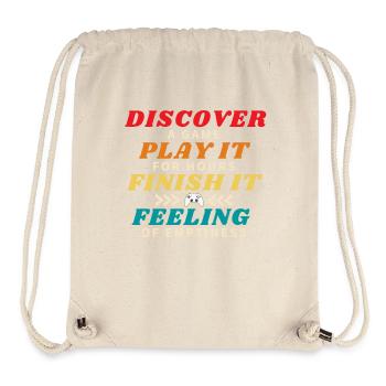 Finish a game - Stanley/Stella Recycled Gym Bag - natural - Front