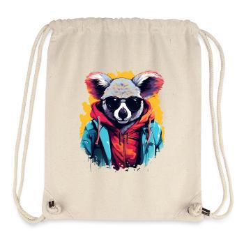 Streetstyle-Koalabär | Koala-Liebhaber - Stanley/Stella recycelter Gym Bag - Naturweiß - Vorne