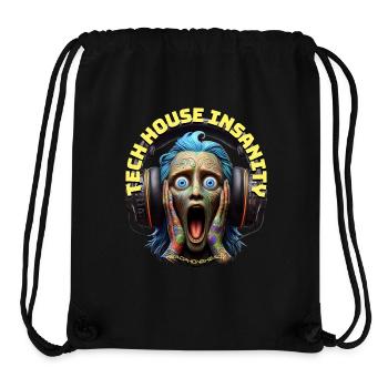 TECH HOUSE INSANITY - Funny Dude with Headphones! - Stanley/Stella Recycled Gym Bag - black - Front