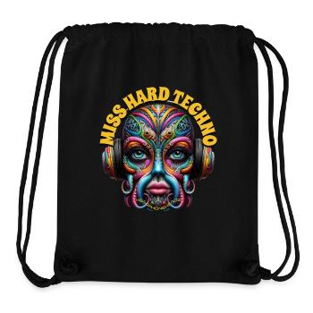 MISS HARD TECHNO - Cool Creature with Headphones! - Stanley/Stella Recycled Gym Bag - black - Front