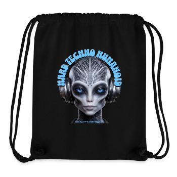 HARD TECHNO HUMANOID – Cool Grey Dude Headphones! - Stanley/Stella Recycled Gym Bag - black - Front