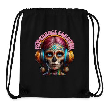 PSY-TRANCE CORAZÓN - Cool Woman with Headphones! - Stanley/Stella Recycled Gym Bag - black - Front