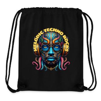 MELODIC TECHNO ROCKS - Cool Dude with Headphones! - Stanley/Stella Recycled Gym Bag - black - Front