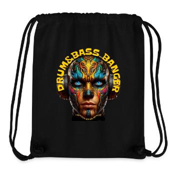 DRUM&BASS BANGER - Cool Dude with Headphones! - Stanley/Stella Recycled Gym Bag - black - Front