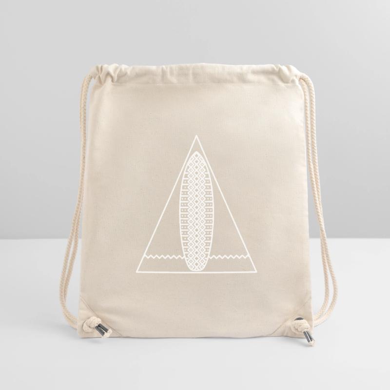 Surf Triangle (Monochrome White) Stanley/Stella Recycled Gym Bag