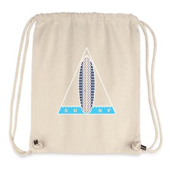 Surf-Dreieck (weiße Umrandung) - Stanley/Stella recycelter Gym Bag - Naturweiß - Vorne