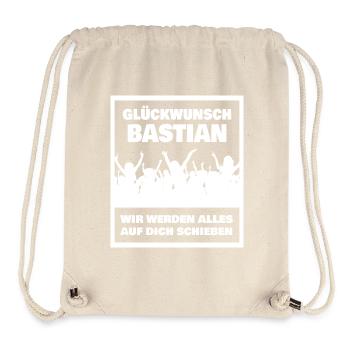 Vorname Bastian - Stanley/Stella recycelter Gym Bag - Naturweiß - Vorne