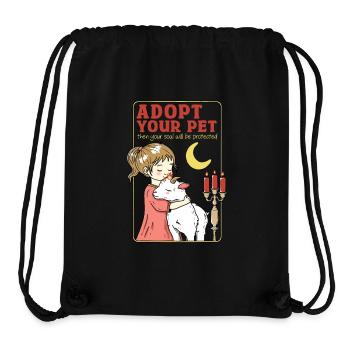 Adopt Your Pet - Stanley/Stella Recycled Gym Bag - black - Front