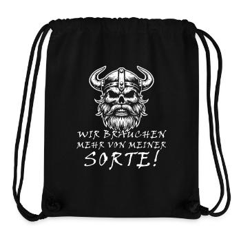 Wir brauche mehr von meiner Sorte - Wikinger - Stanley/Stella recycelter Gym Bag - Schwarz - Vorne
