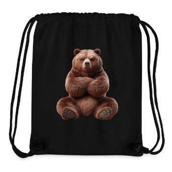 Ours sinistre 3 - Sac à cordon recyclé Stanley/Stella - noir - Devant