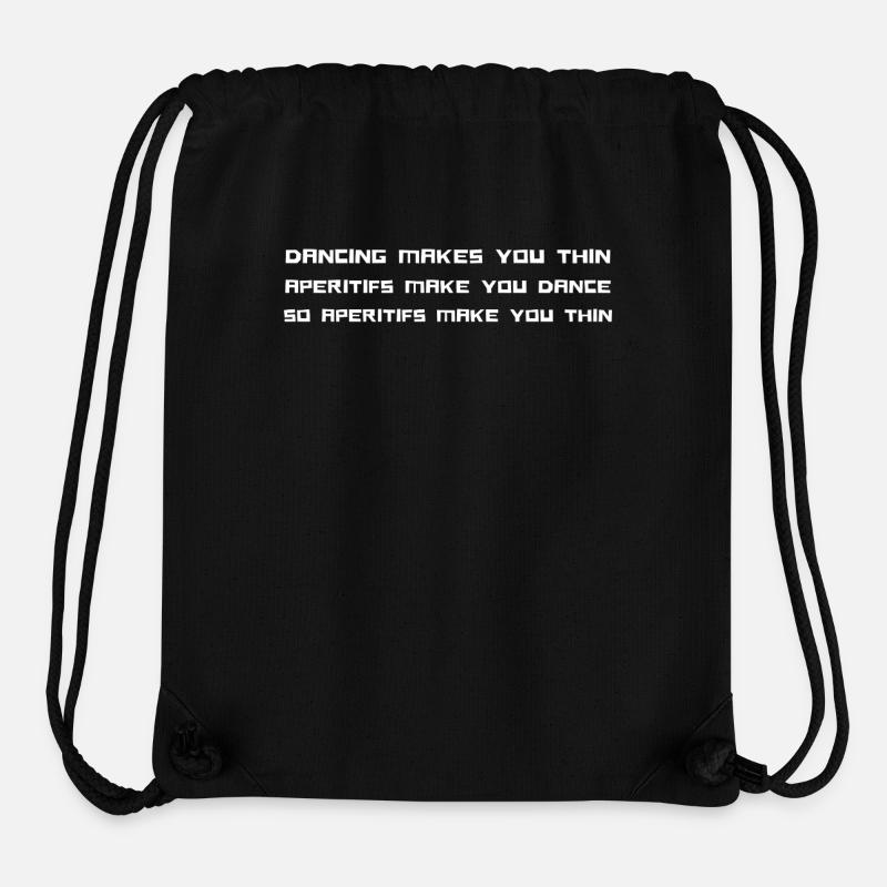 Trinken ist mein Cardio. Es ist ein Geschenk - Stanley/Stella recycelter Gym Bag - Schwarz