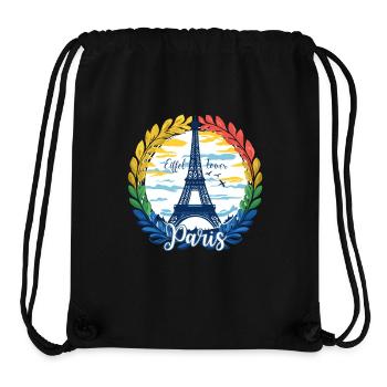 Paris Calling – Schnapp dir dein Hemd! - Stanley/Stella recycelter Gym Bag - Schwarz - Vorne