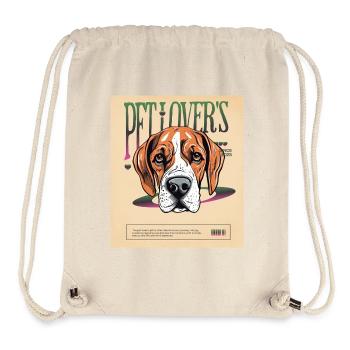 Pet Lover’s - Hommage coloré à l’amour des animaux - Sac à cordon recyclé Stanley/Stella - blanc naturel - Devant