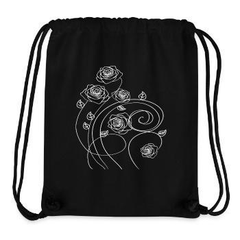 Roses - Stanley/Stella Recycled Gym Bag - black - Front