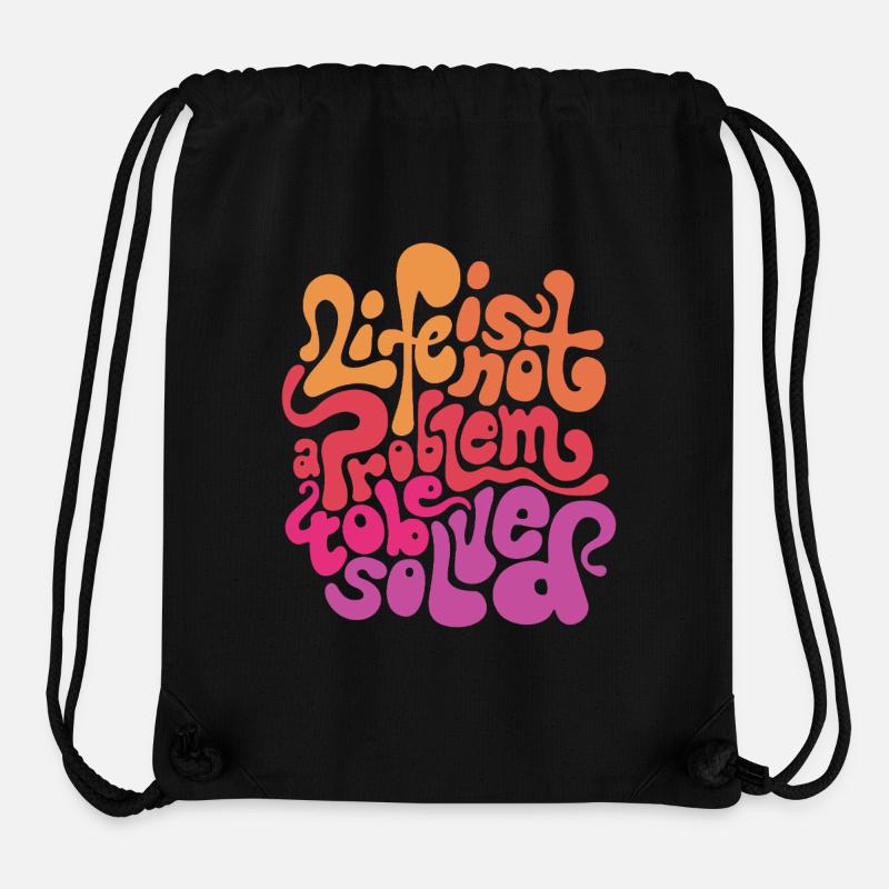 Psychedelische Wortwahl - Stanley/Stella recycelter Gym Bag - Schwarz