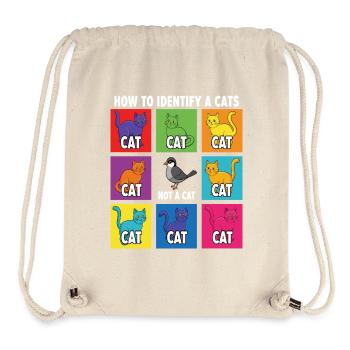 Katzen-Identifizierungs-Guide - Stanley/Stella recycelter Gym Bag - Naturweiß - Vorne