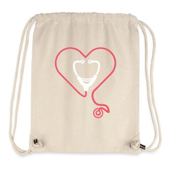 Nursing Stethoscope - Stanley/Stella Recycled Gym Bag - natural - Front