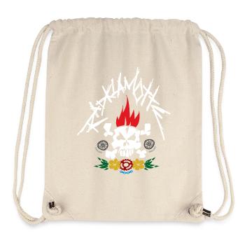 Burning for Bikes, color - Stanley/Stella recycelter Gym Bag - Naturweiß - Vorne