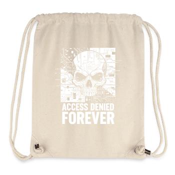 Schädel Zugriff Verweigert Forever - Stanley/Stella recycelter Gym Bag - Naturweiß - Vorne