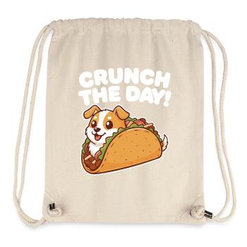 Crunch Den Tag: Taco-Hund-Design - Stanley/Stella recycelter Gym Bag - Naturweiß - Vorne