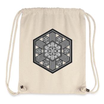 Yoga Meditation Geometrie Sechseck Mandala Muster - Stanley/Stella recycelter Gym Bag - Naturweiß - Vorne
