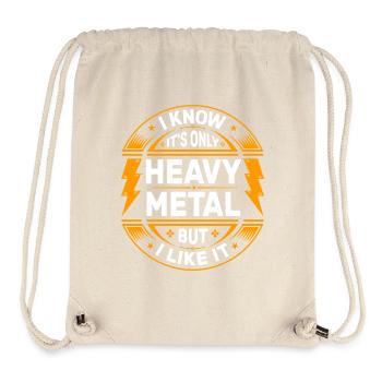 I Know It’s Only Heavy Metal Badge - Stanley/Stella Recycled Gym Bag - natural - Front