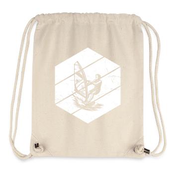 Klare Windsurfing Botschaft - Stanley/Stella recycelter Gym Bag - Naturweiß - Vorne