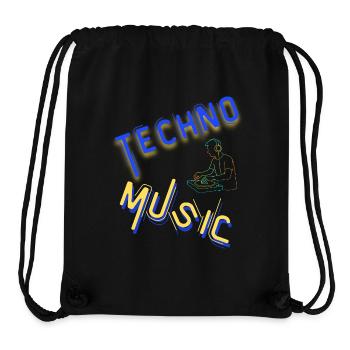 Techno Underground Club Logo - Stanley/Stella recycelter Gym Bag - Schwarz - Vorne
