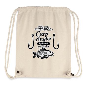 Carp Angler par Blood and Scales - conception de la pêche - Sac à cordon recyclé Stanley/Stella - blanc naturel - Devant