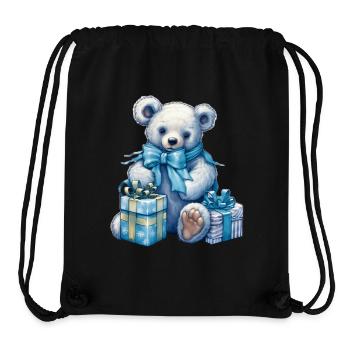 blue teddy 5 - Stanley/Stella recycelter Gym Bag - Schwarz - Vorne