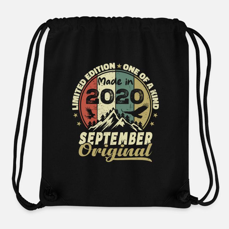 2020 - Legends are born in September 2020 - Stanley/Stella Recycled Gym Bag - black