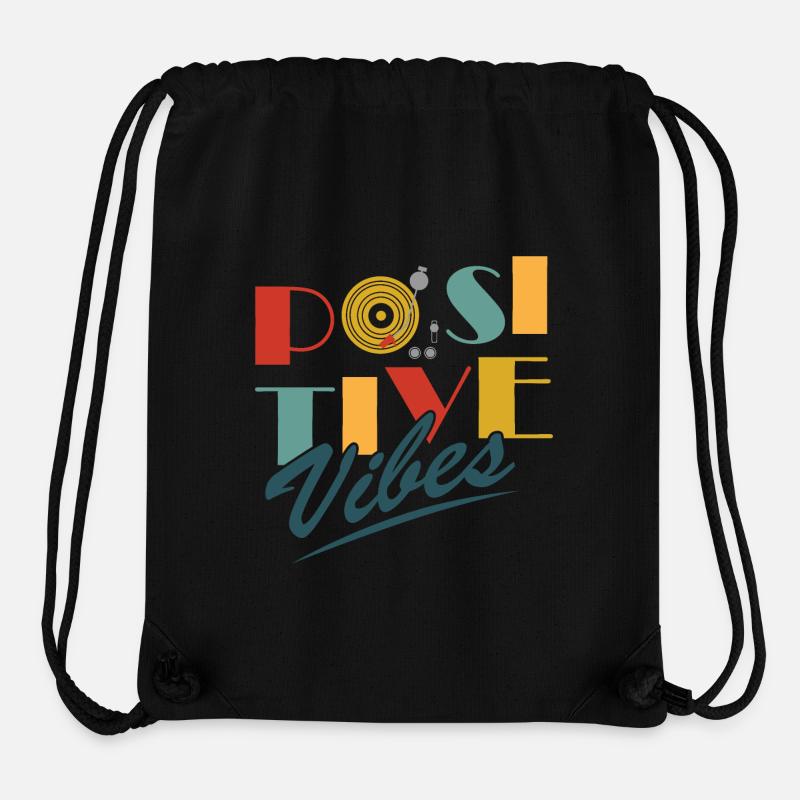 Positive Vibes - Stanley/Stella recycelter Gym Bag - Schwarz