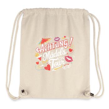 Mädels on Tour Achtung Frauen auf Tour - Stanley/Stella recycelter Gym Bag - Naturweiß - Vorne