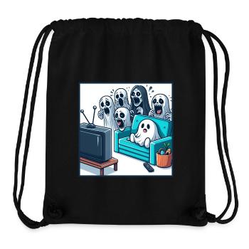 Ghost Scare Me Drôle - Sac à cordon recyclé Stanley/Stella - noir - Devant