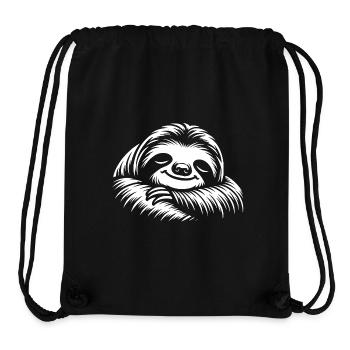 Süßes schläfriges Faultier cool bleiben - Stanley/Stella recycelter Gym Bag - Schwarz - Vorne