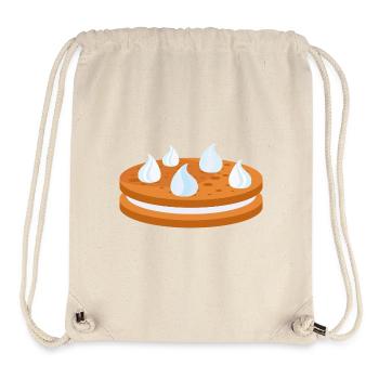Keks, Cookie, Biscuit mit Sahne - Stanley/Stella recycelter Gym Bag - Naturweiß - Vorne