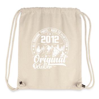 octobre 2012 Original:12 Ans Cadeau Anniversaire - Sac à cordon recyclé Stanley/Stella - blanc naturel - Devant